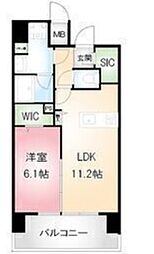 EARTHGRANDE泉 1LDKの間取図画像
