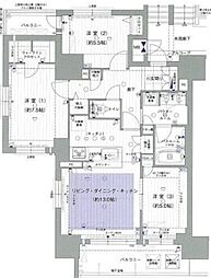 プレサンスロジェ丸の内テラス 3LDKの間取図画像