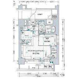 プレサンスレイズ鶴舞公園 1LDKの間取図画像