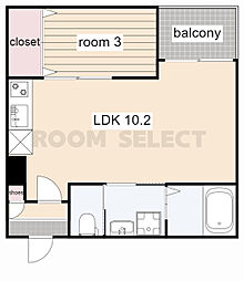 Warrenharuta1 1LDKの間取図画像