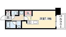 アデグランツ大須 1Kの間取図画像