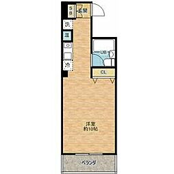 メイブン栄ビル ワンルームの間取図画像