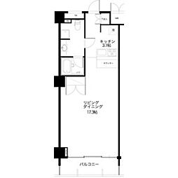 スクエア名駅南 1DKの間取図画像