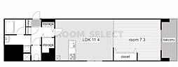 プレサンス丸の内フォート 1LDKの間取図画像