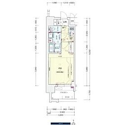 プレサンスTHE栄 1Kの間取図画像