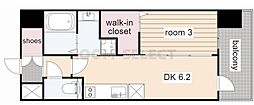 エステムコート名古屋セントリア 1DKの間取図画像