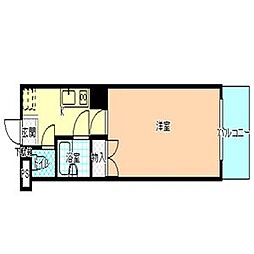 レジデンス新栄 1Kの間取図画像