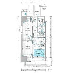 プレサンスロジェ名古屋駅前 2DKの間取図画像
