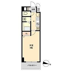 S-FORT上社 1Kの間取図画像