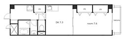 センチュリーパーク八熊 1LDKの間取図画像