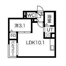 Jack kanseiIV 1LDKの間取図画像