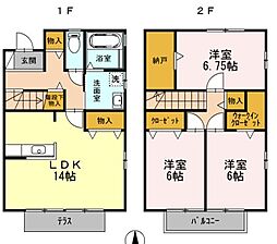ロイヤルガーデンB 3LDKの間取図画像