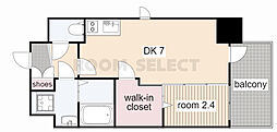 エステムコート名古屋新栄2アリーナ 1DKの間取図画像