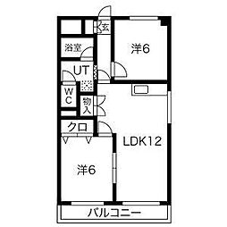 シティーアーク新栄 3DKの間取図画像