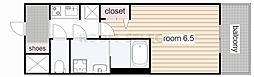 S-RESIDENCE今池駅前 1Kの間取図画像