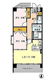 U-DINE市場木 2LDKの間取図画像
