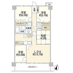 ファミリアーレ喜多山 4LDKの間取図画像