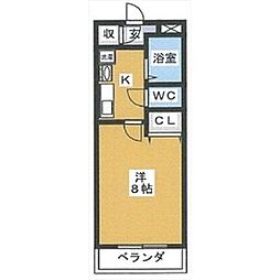 プライム・ステージK 1Kの間取図画像