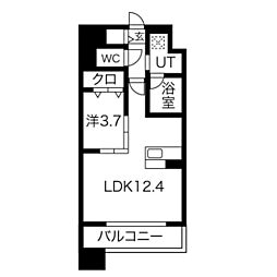 ポルタニグラ千種 1LDKの間取図画像