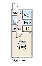 ビーライン・S 1Kの間取図画像
