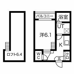スパジオフェリーチェ 1Kの間取図画像