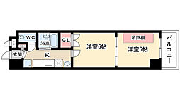 シャトーオオタ 2Kの間取図画像