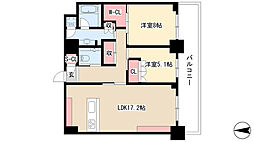 栄タワーヒルズ 2LDKの間取図画像