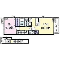 T・PLACE3 1LDKの間取図画像
