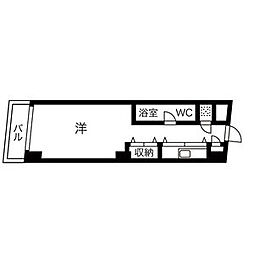 NBM則武 ワンルームの間取図画像