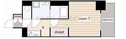 エスレジデンス鶴舞駅前 1Kの間取図画像