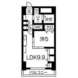 プレステージ千種 1LDKの間取図画像