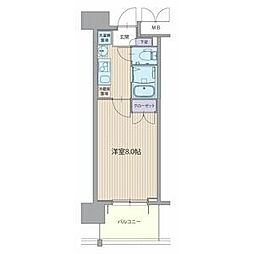 パルティール上前津 1Kの間取図画像