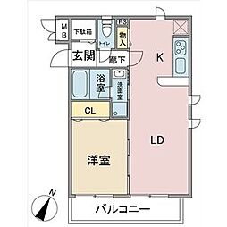 INVILLAGE 1LDKの間取図画像