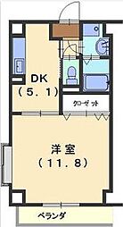 ドリームピア 1DKの間取図画像