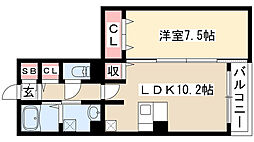 エポラール東別院 1LDKの間取図画像