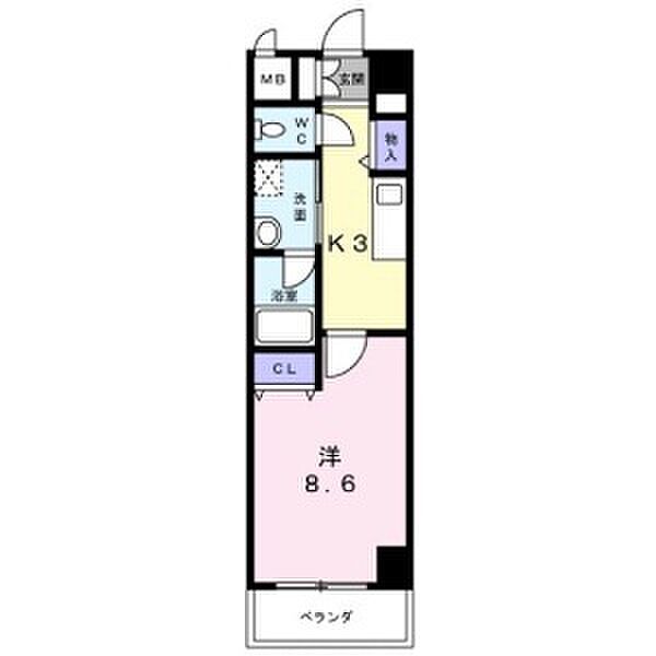 ニューシティアパートメンツ円上町 504｜愛知県名古屋市昭和区円上町(賃貸マンション1K・5階・29.40㎡)の写真 その2