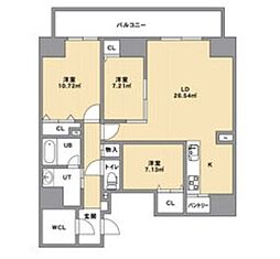 lives residense nakamurakoen 3LDKの間取図画像
