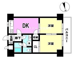 間取図画像 2DK