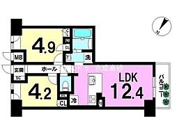 間取図画像 2LDK