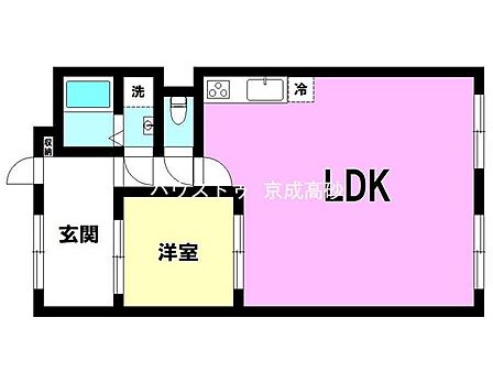 1LDK 間取り