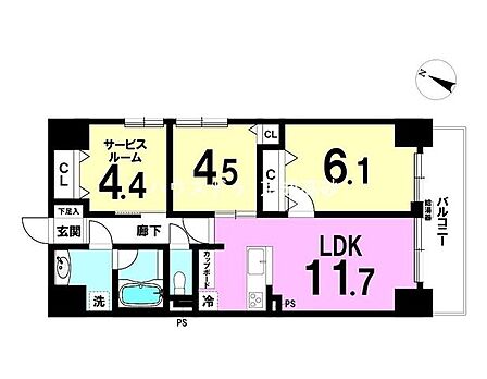 ※図面と現況が異なる場合は現況優先致します。