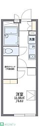 レオパレスたい 2階1Kの間取り