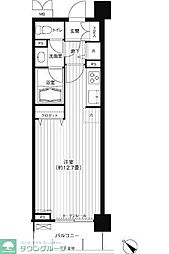 カナーリス月島 7階ワンルームの間取り