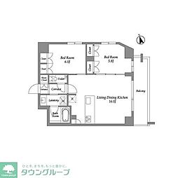 間取図画像 2LDK