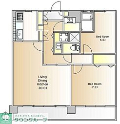 間取図画像 2LDK