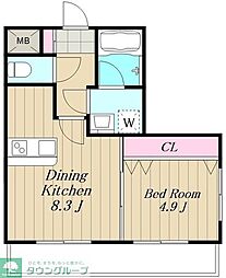 間取図画像 1LDK