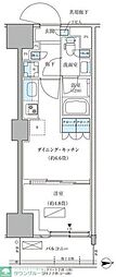 パークアクシス品川天王洲アイル 1DKの間取図画像
