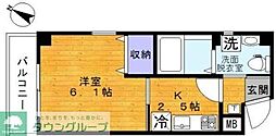 メゾンクラッソ 1Kの間取図画像