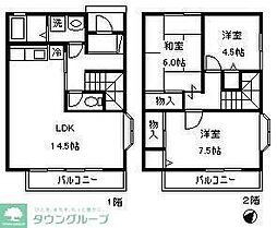 エクセル八雲 3LDKの間取図画像