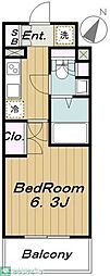 プラウドフラット三軒茶屋 1Kの間取図画像